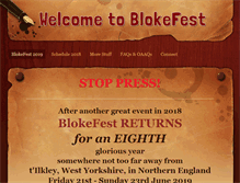 Tablet Screenshot of blokefest.net